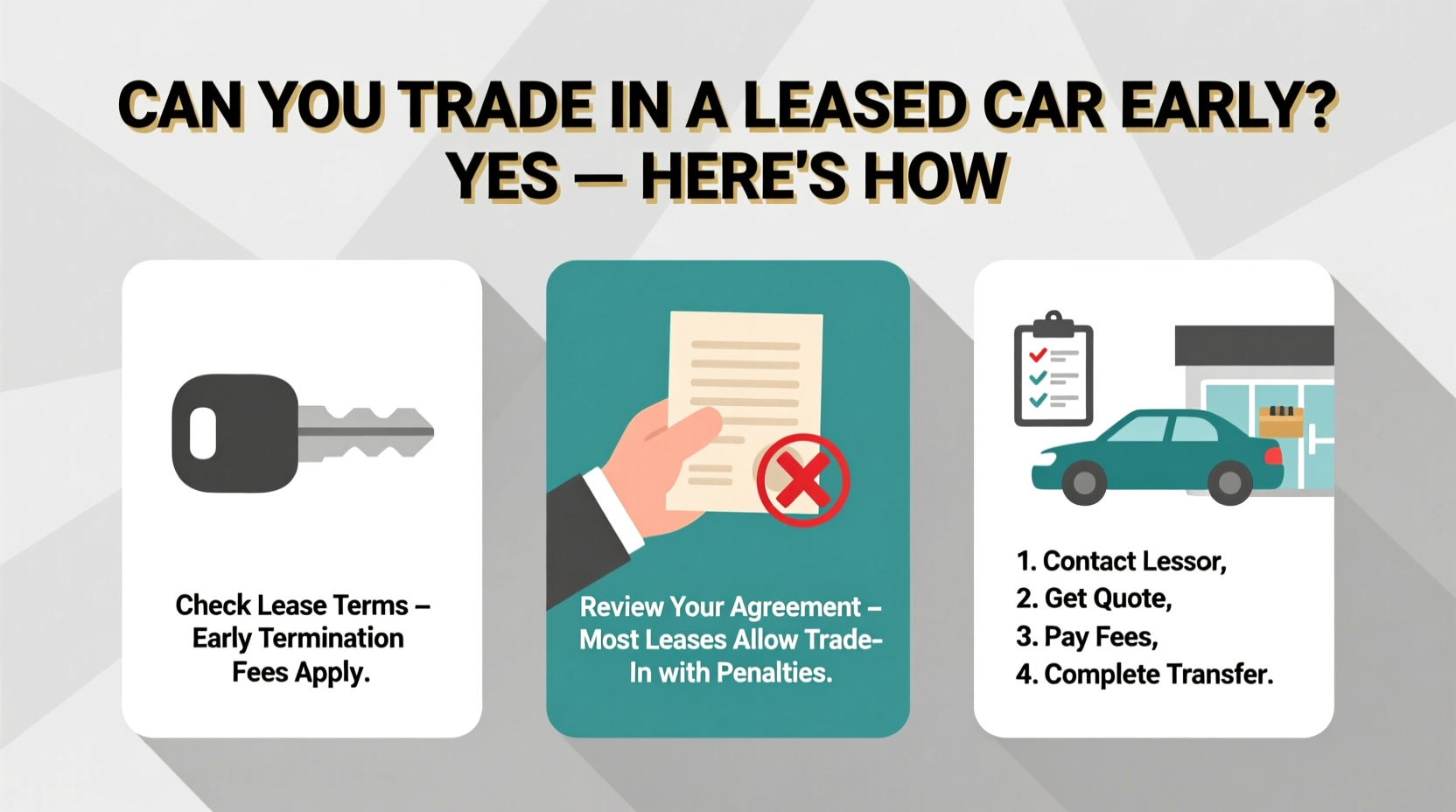 can you trade a leased car early
