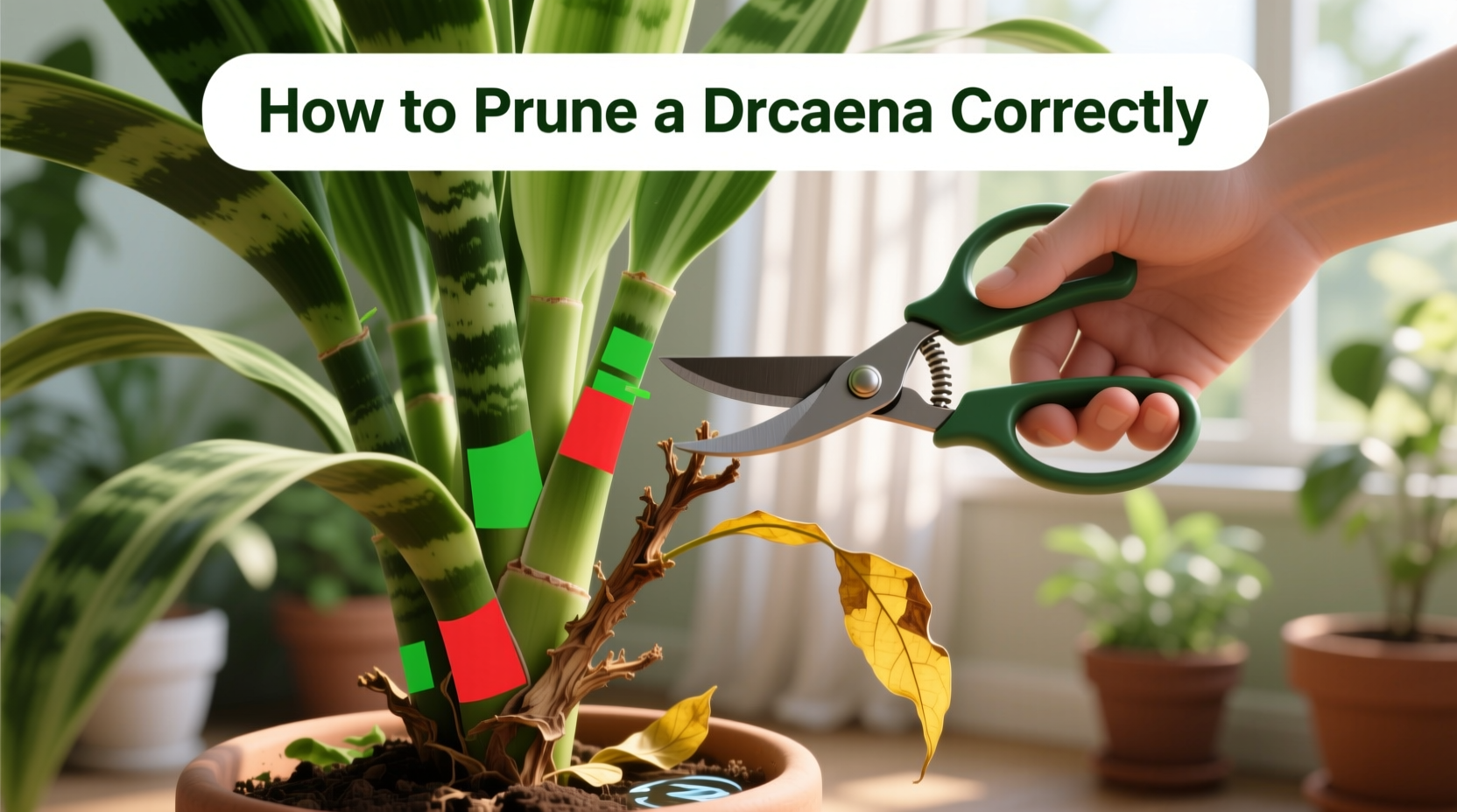 how do you prune a dracaena