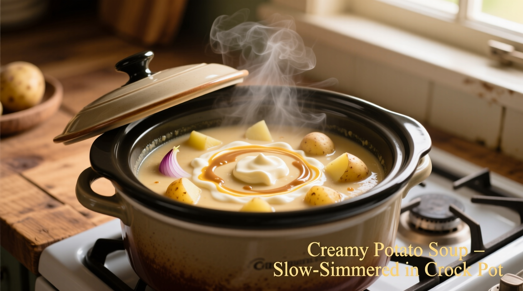 Perfect Crock Pot Potato Soup with Cream Cheese Recipe