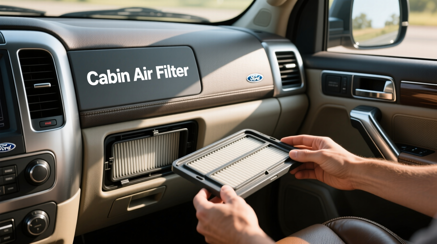 2013 f350 cabin air filter location replacement