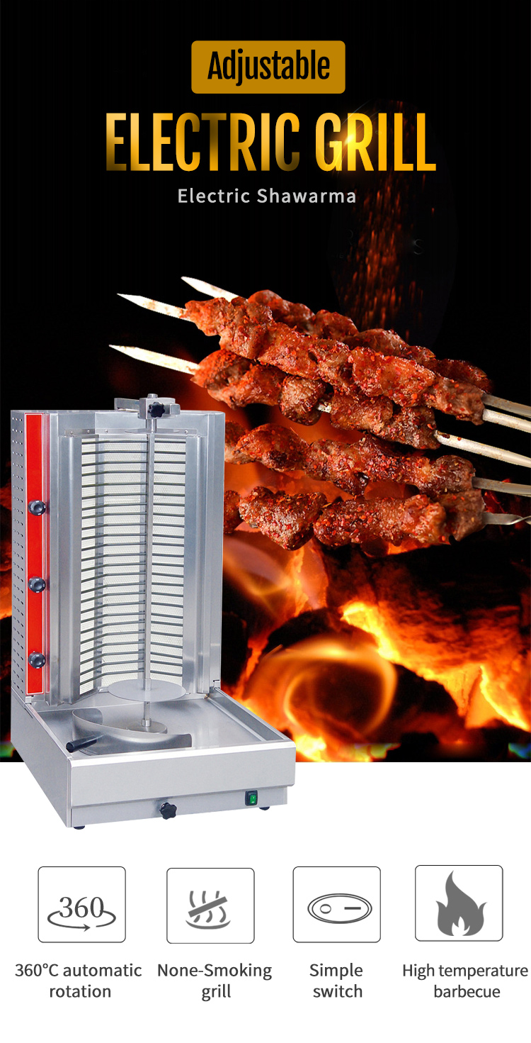 Boyne Shawarma Maker Commercial Automatic Electric Toaster Chicken Doner Kebab Shawarma Grill Equipment Machine