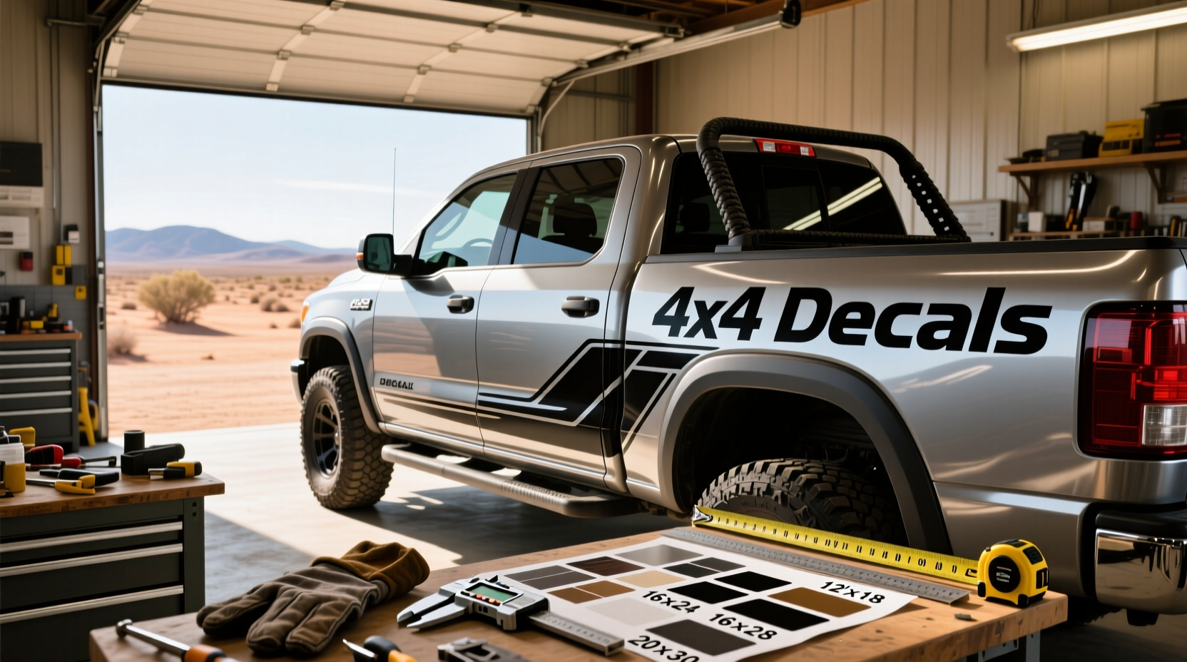 How to Choose 4x4 Decals, What Size Are Truck Decals?