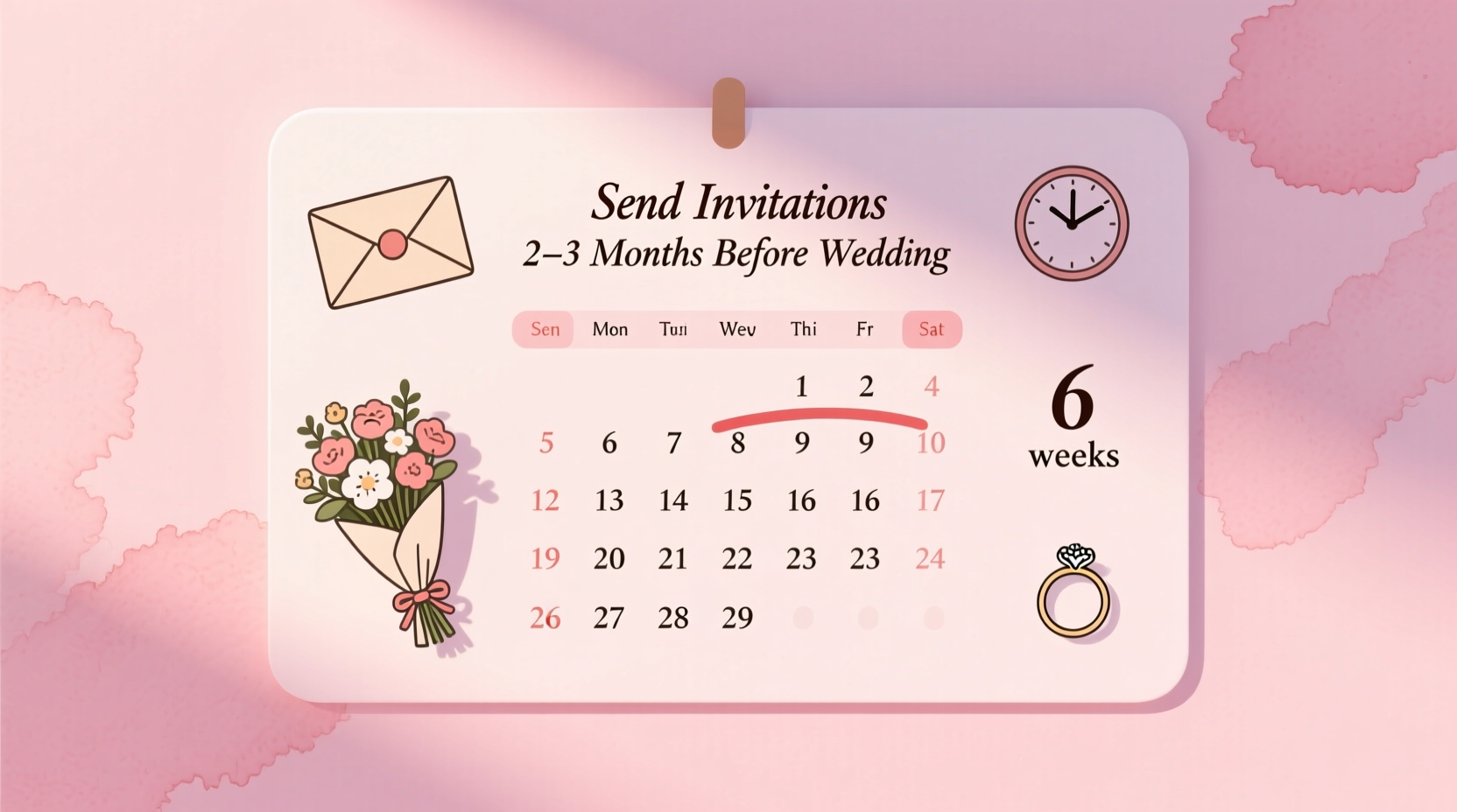 when to send out wedding invitations