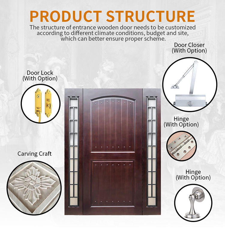 Modern House Exterior Double Door main entrance Door Villa Entry Front Door Design
