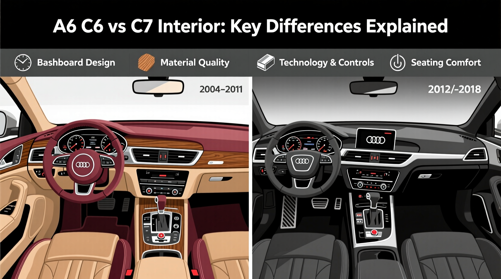 A6 C6 vs C7 Interior: Key Differences Explained