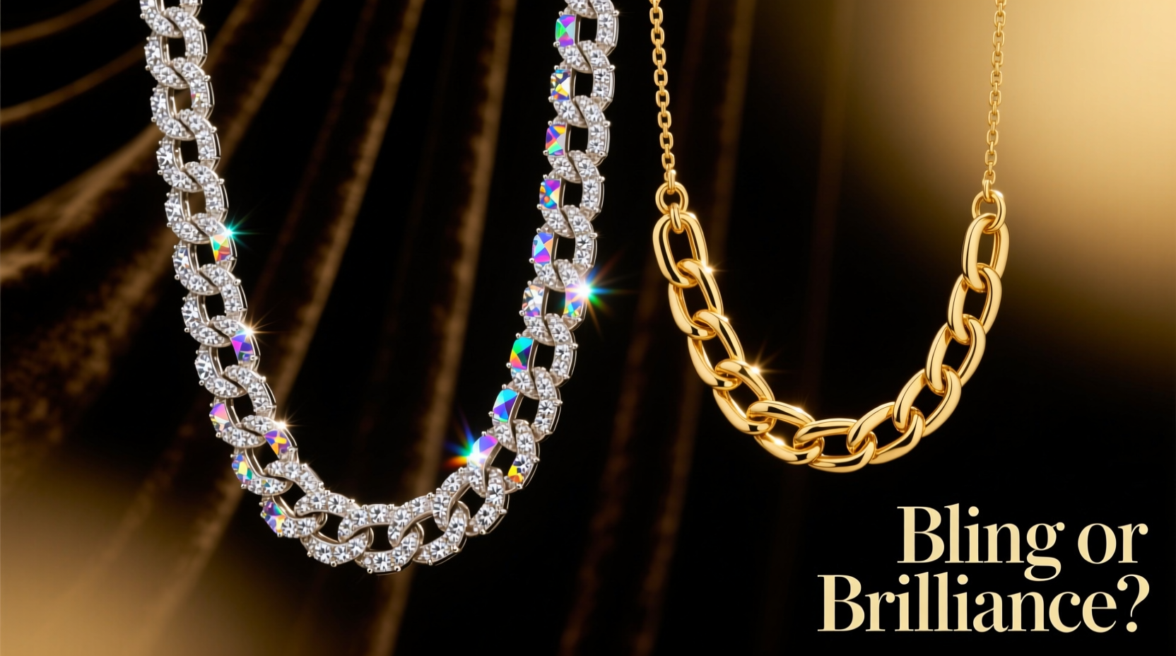 iced out vs gold cuban link does the bling look cheap or is gold justboring now