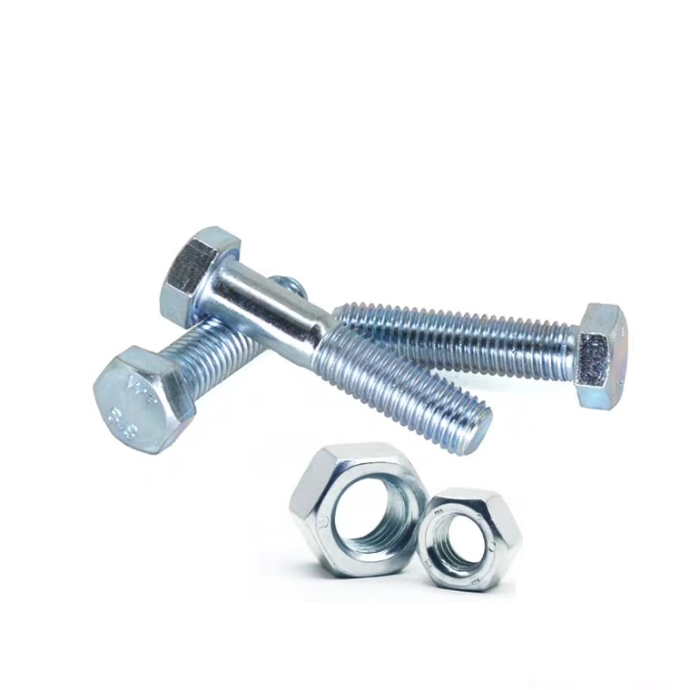 Grade4.8/8.8/10.9/12.9 High Quality DIN931 DIN933 Hex Head Bolts And Nuts