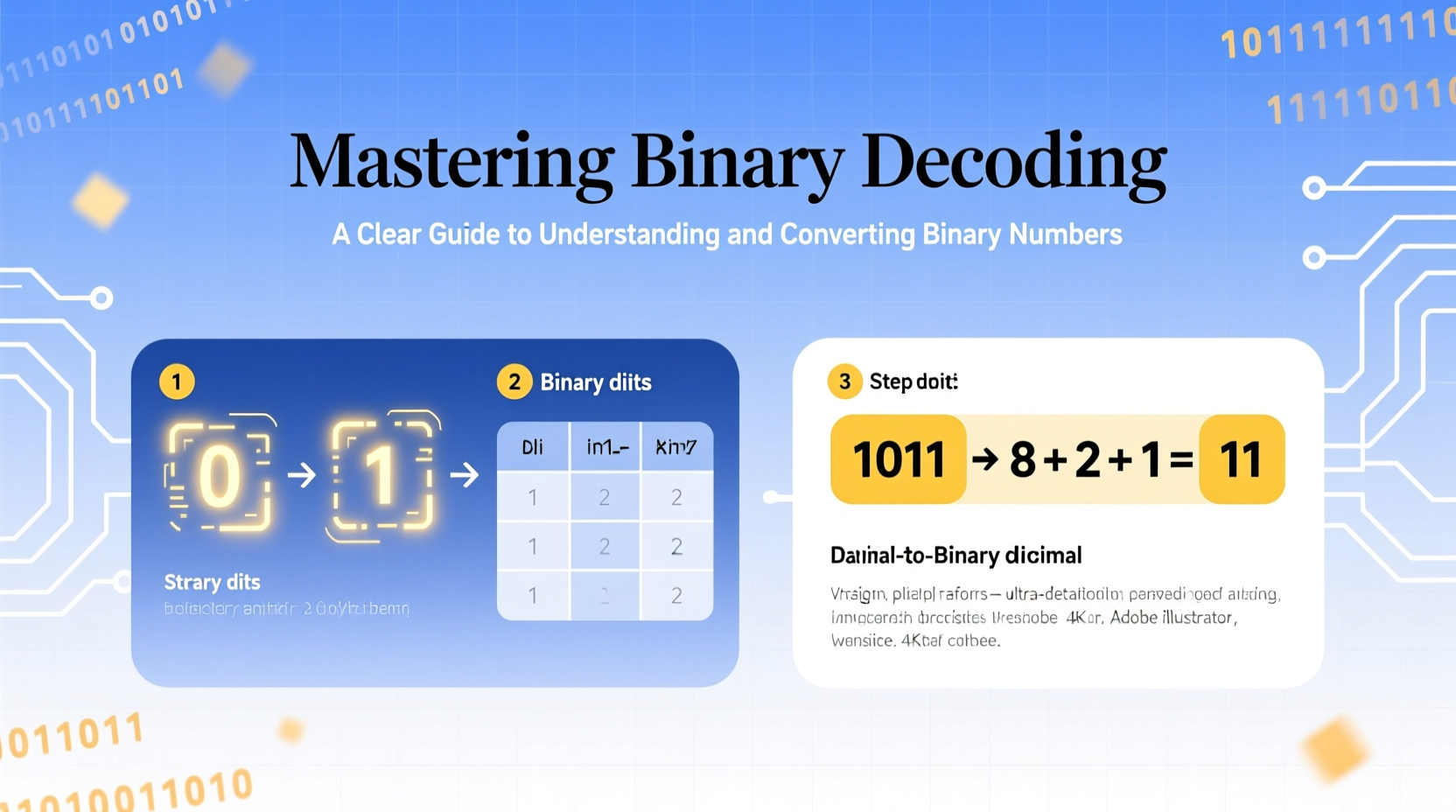 mastering binary decoding a clear guide to understanding and converting binary numbers