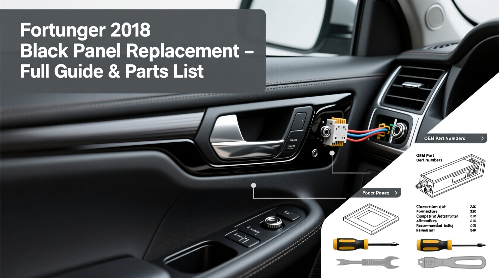 fortuner 2018 black panel replacement