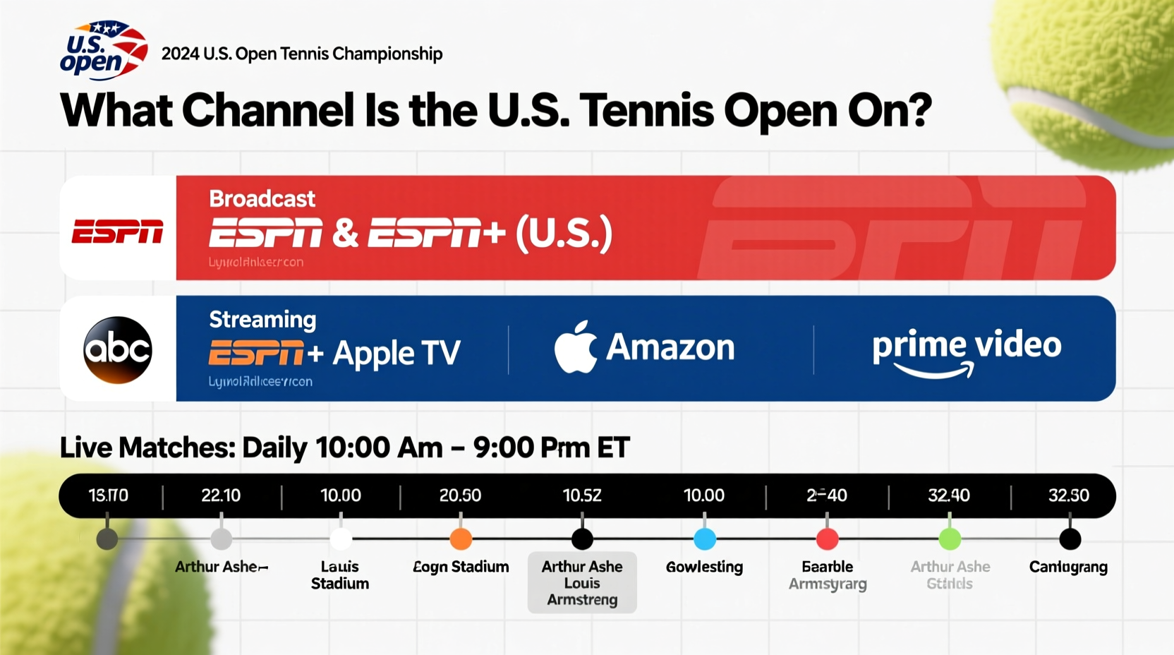 what channel is us tennis open on