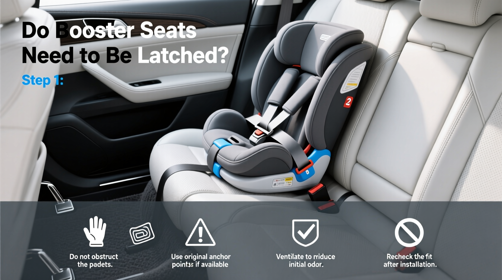 do booster seats need to be latched