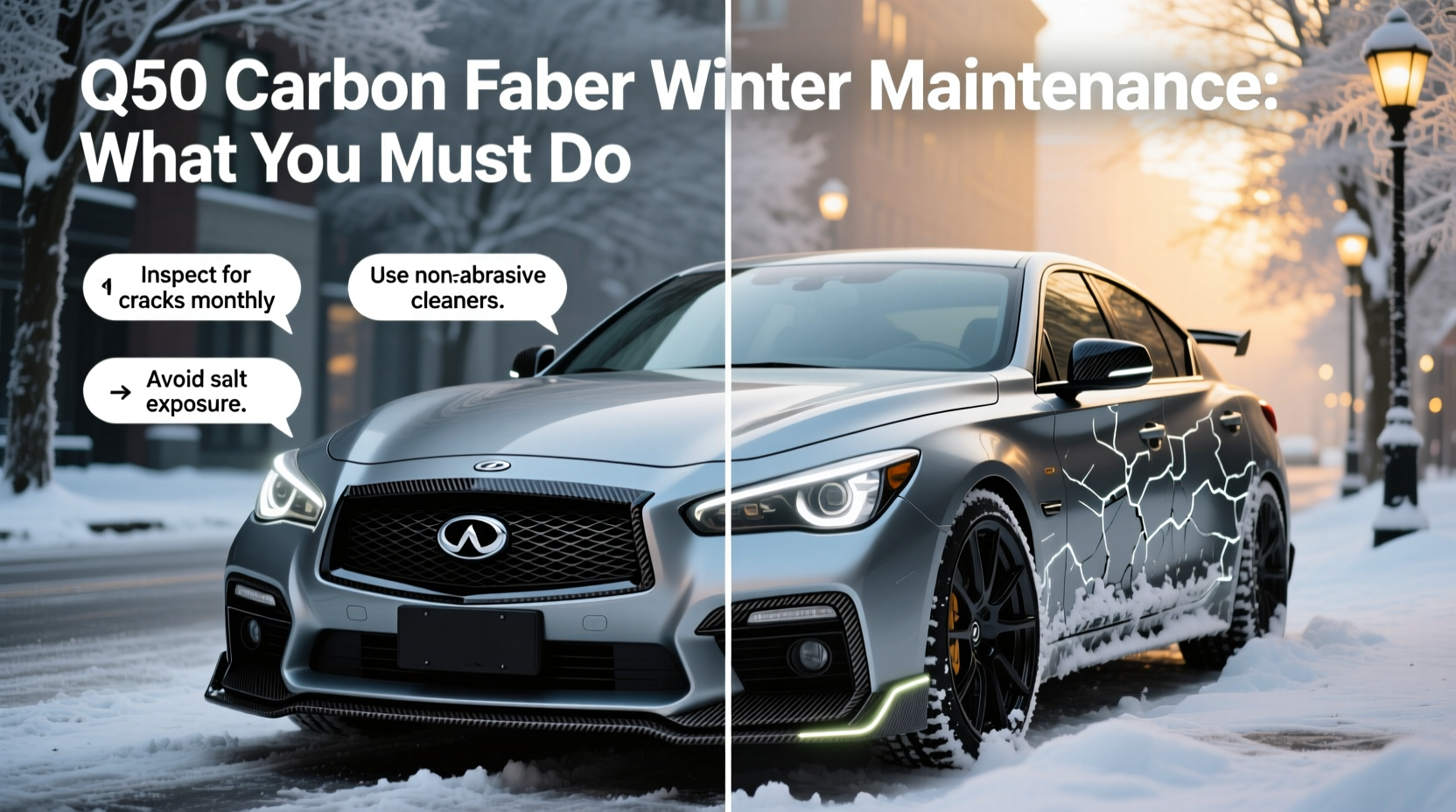 Q50 Carbon Fiber Winter Maintenance: What You Must Do