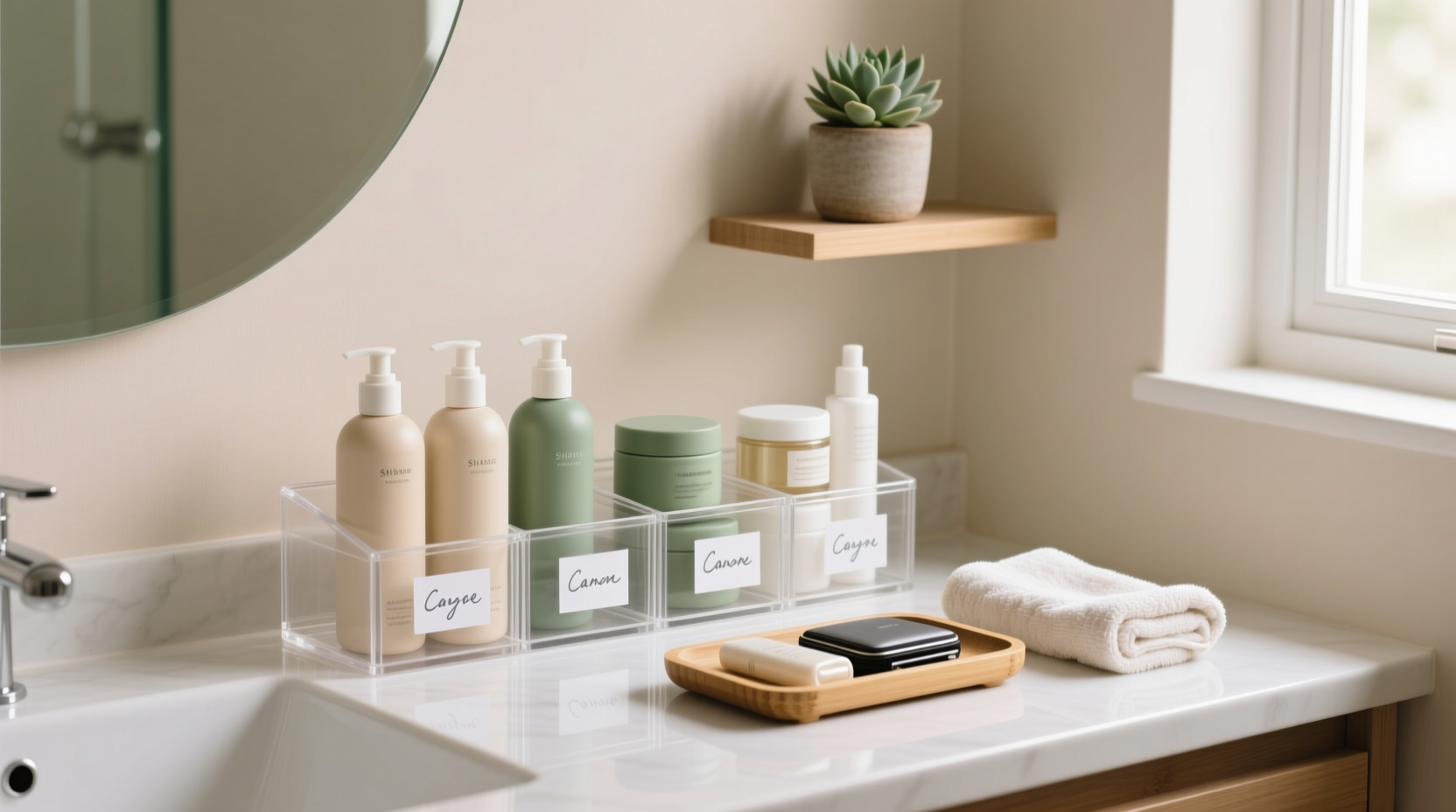 how to organize toiletries