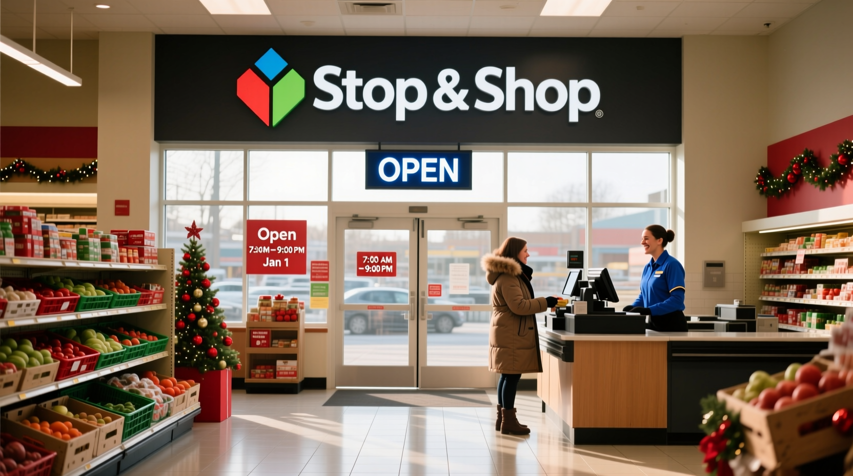 is stop and shop open on new years day