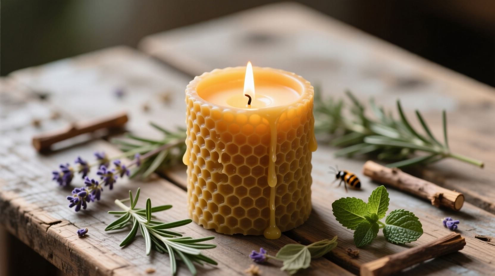 diy beeswax insect repellant candle keeps biting bugs a
