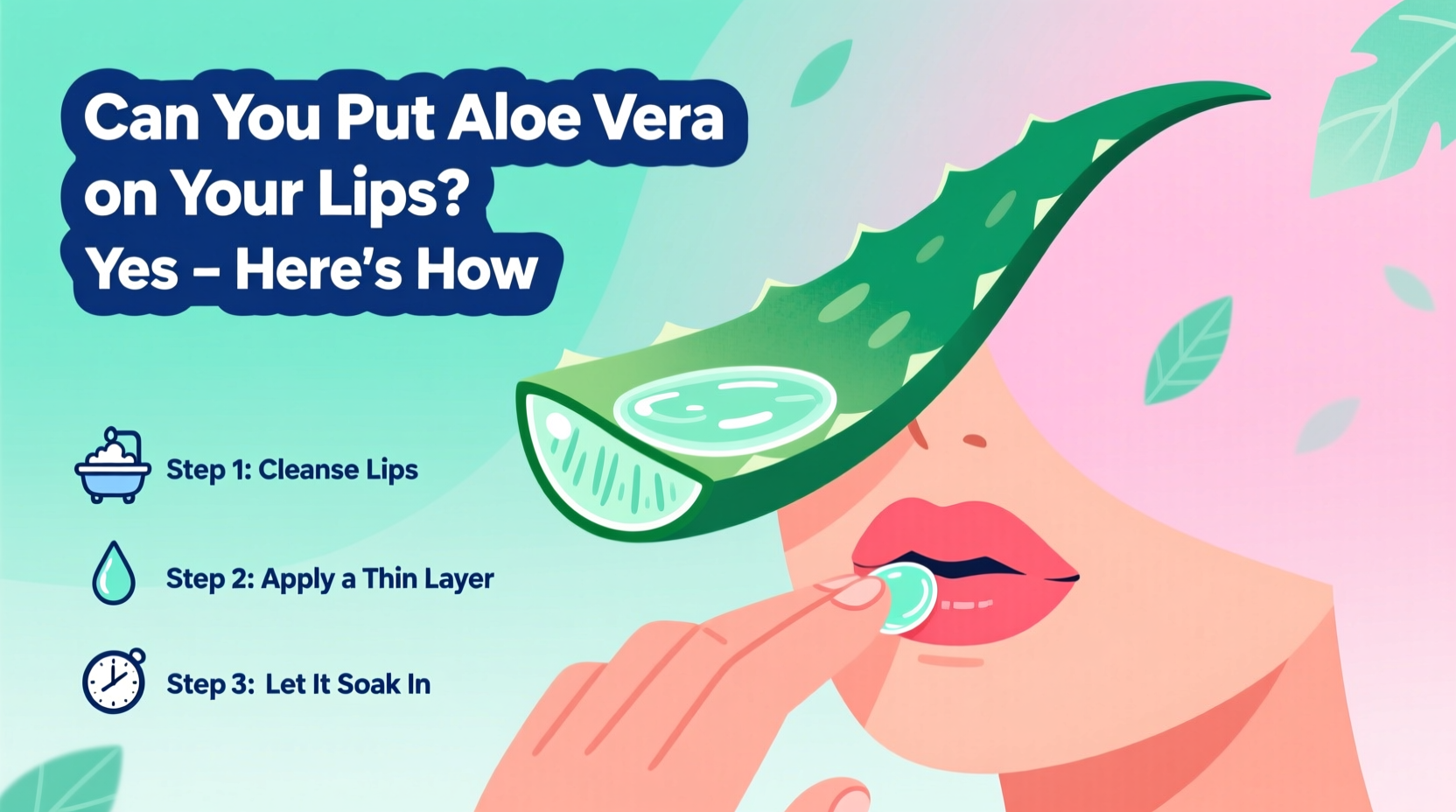 can you put aloe vera on your lips