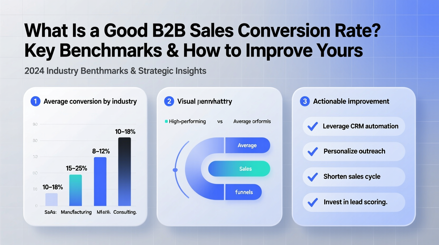 what is a good b2b sales conversion rate
