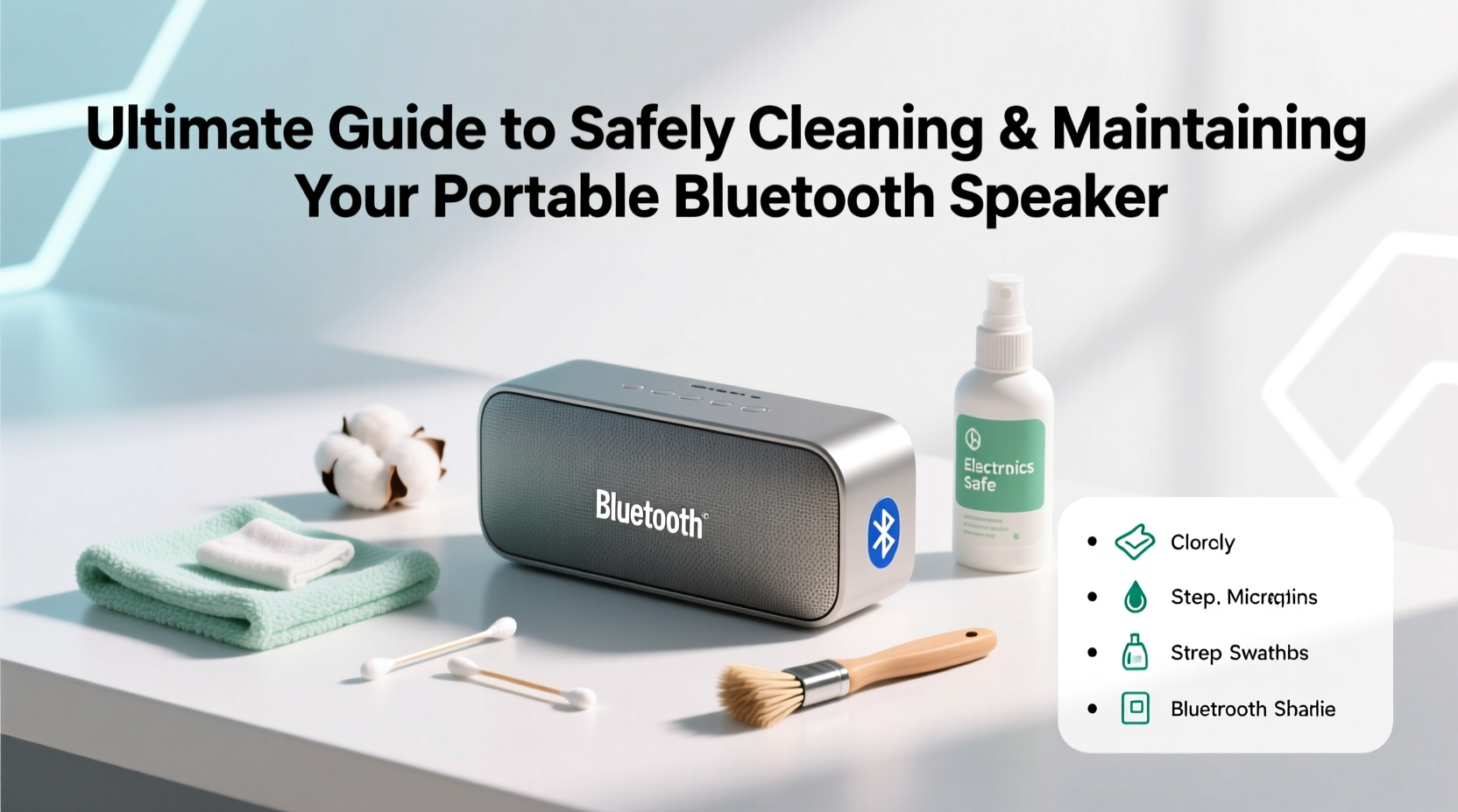 ultimate guide to safely cleaning and maintaining your portable bluetooth speaker