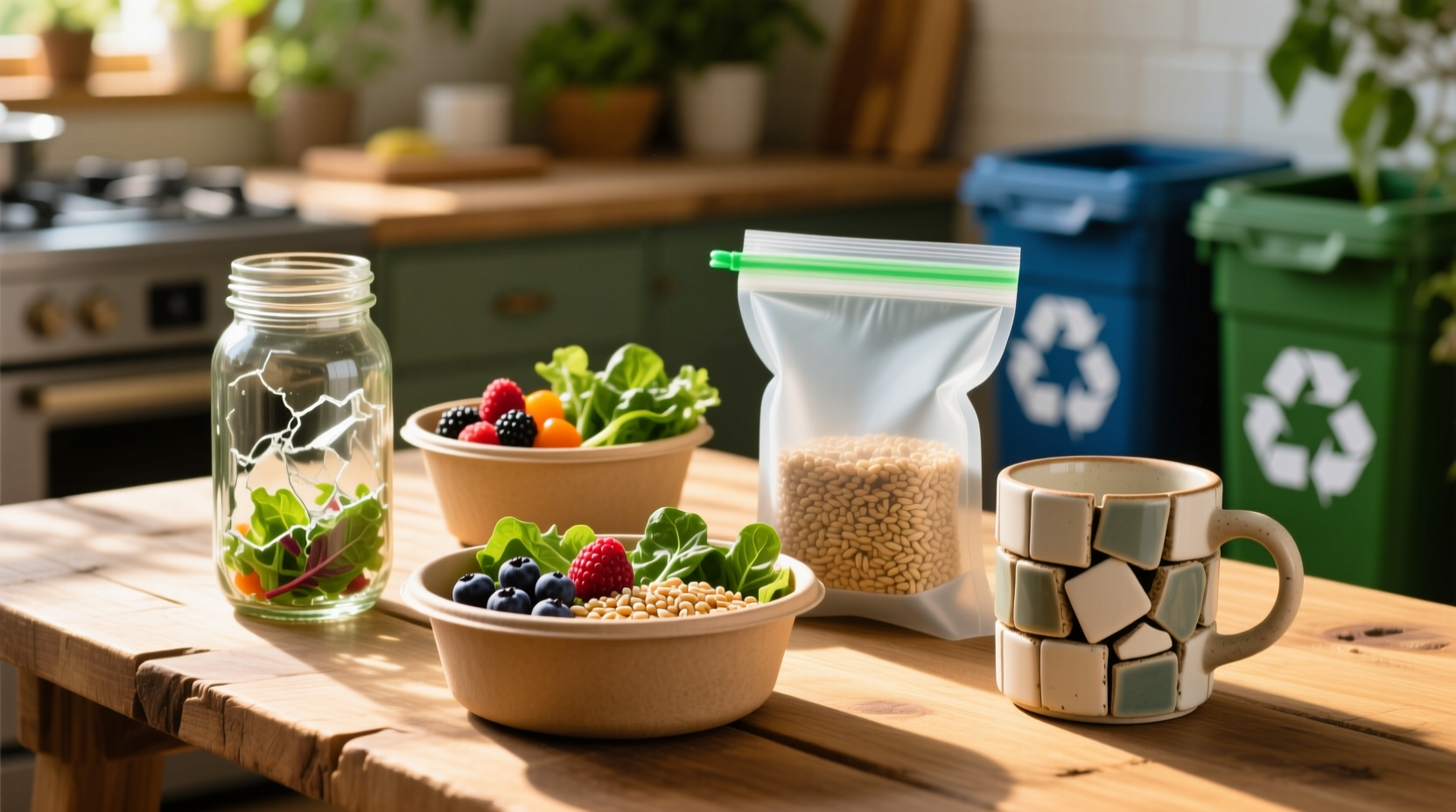 what can you recycle to go food containers