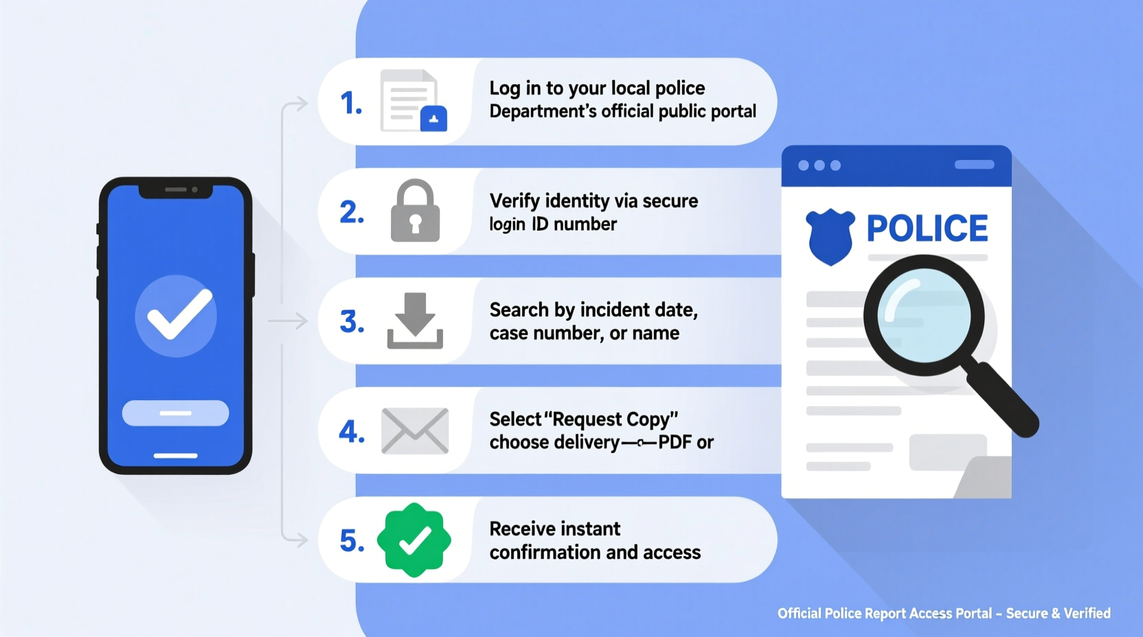 step by step guide to secure a copy of your police report online quickly and easily