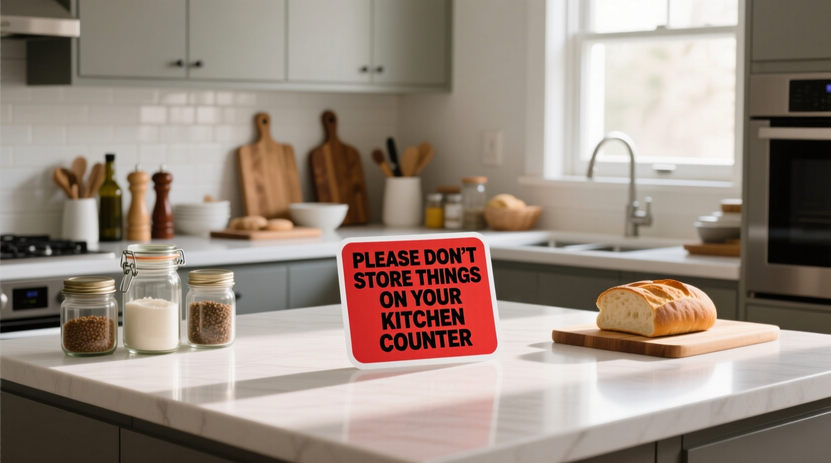 please dont store these things on your kitchen counter