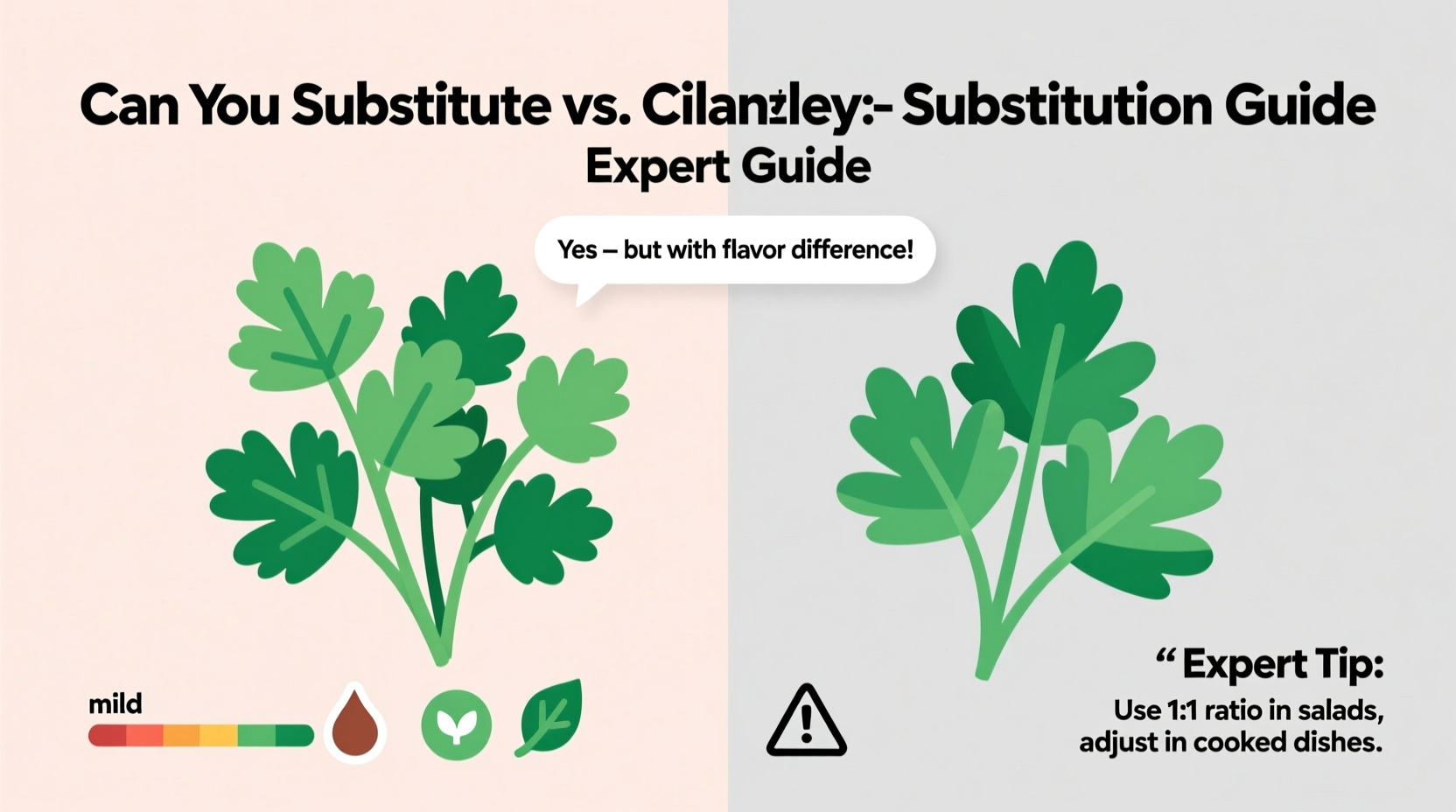 can you substitute cilantro for parsley