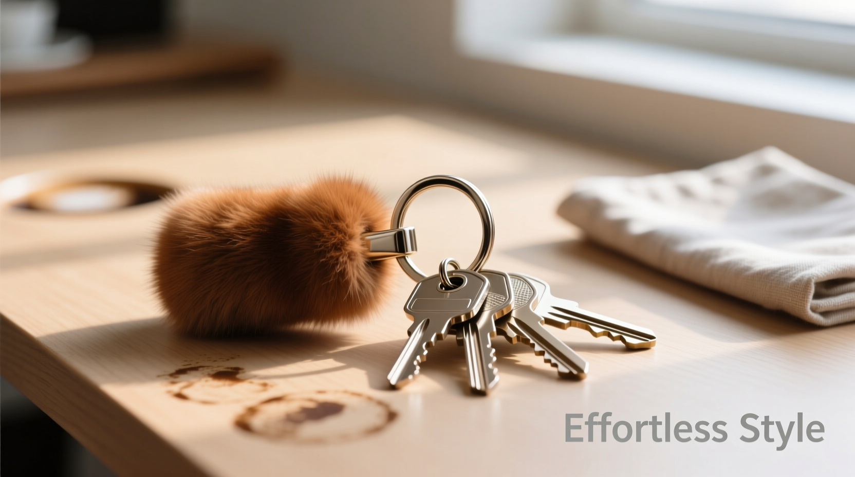 effortless and stylish methods to attach a fur keychain to your keys