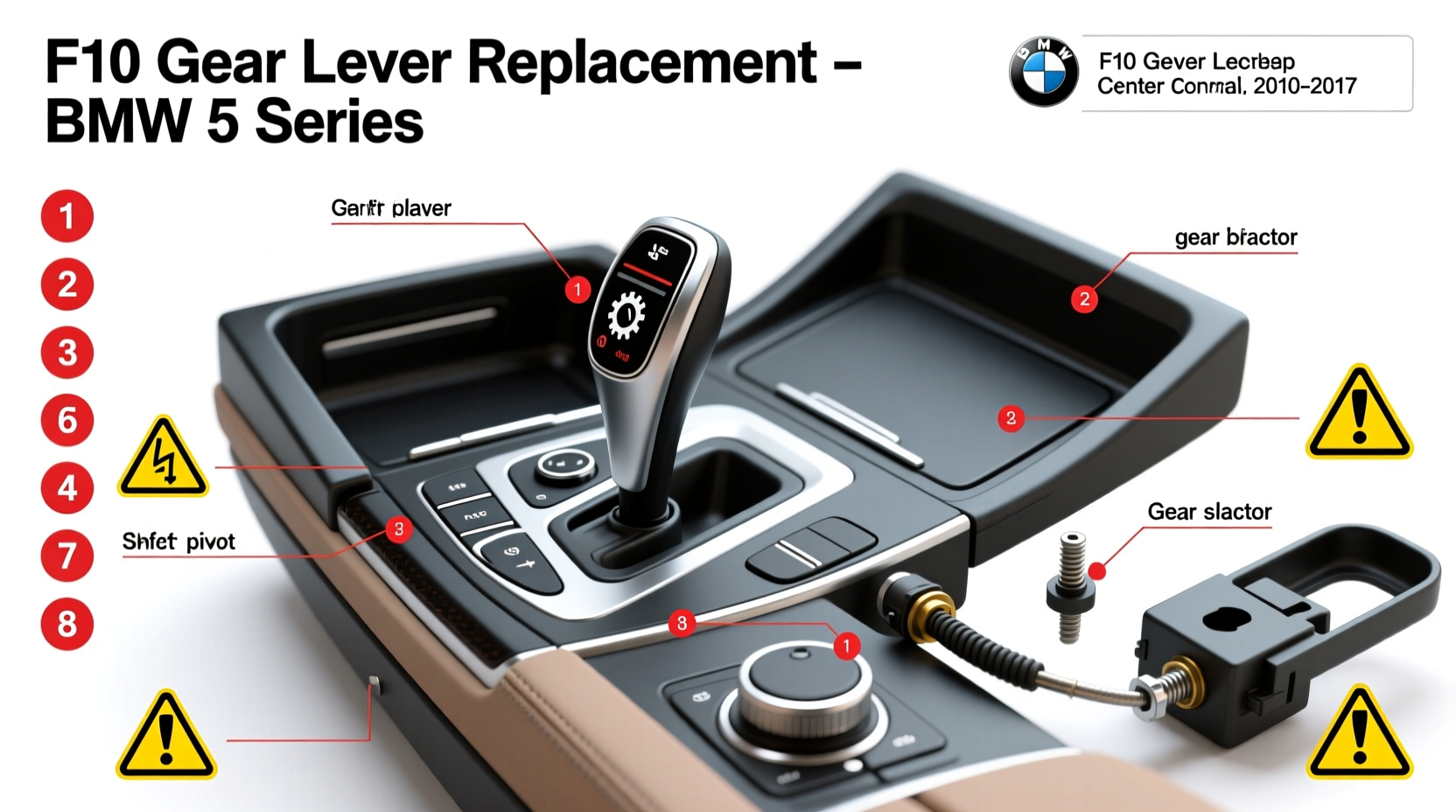 f10 gear lever replacement