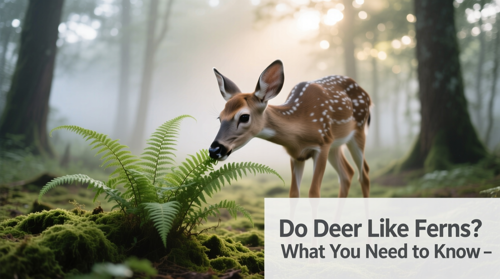 do deer like ferns