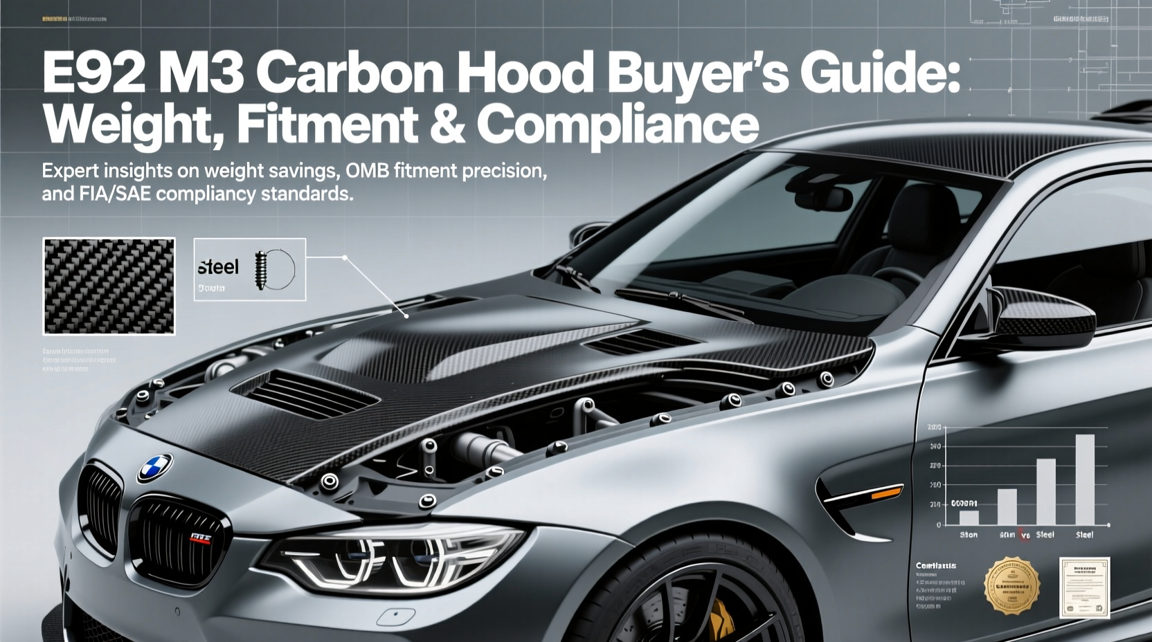 E92 M3 Carbon Hood Buyer's Guide: Weight, Fitment & Compliance