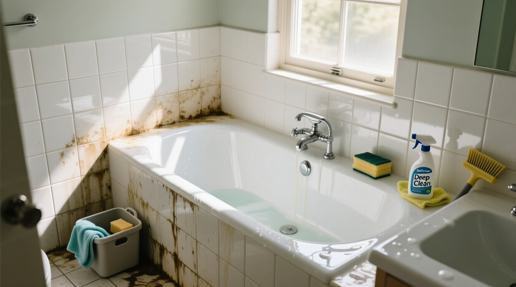 how to clean your bathtub and tile