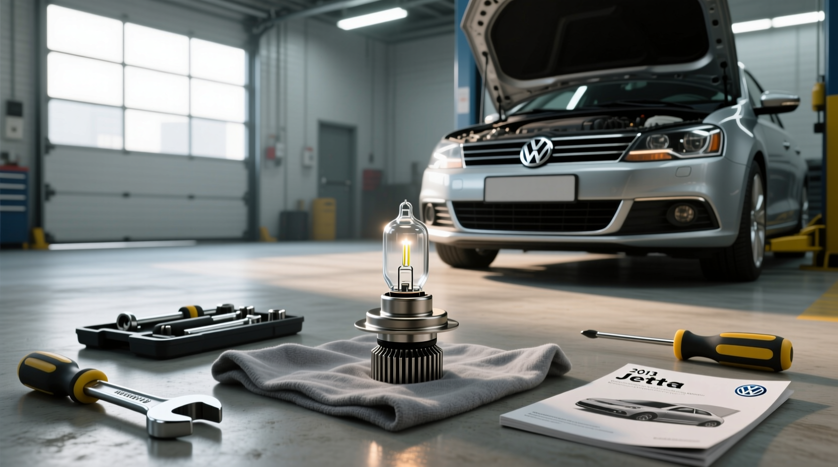 2013 vw jetta headlight bulb guide