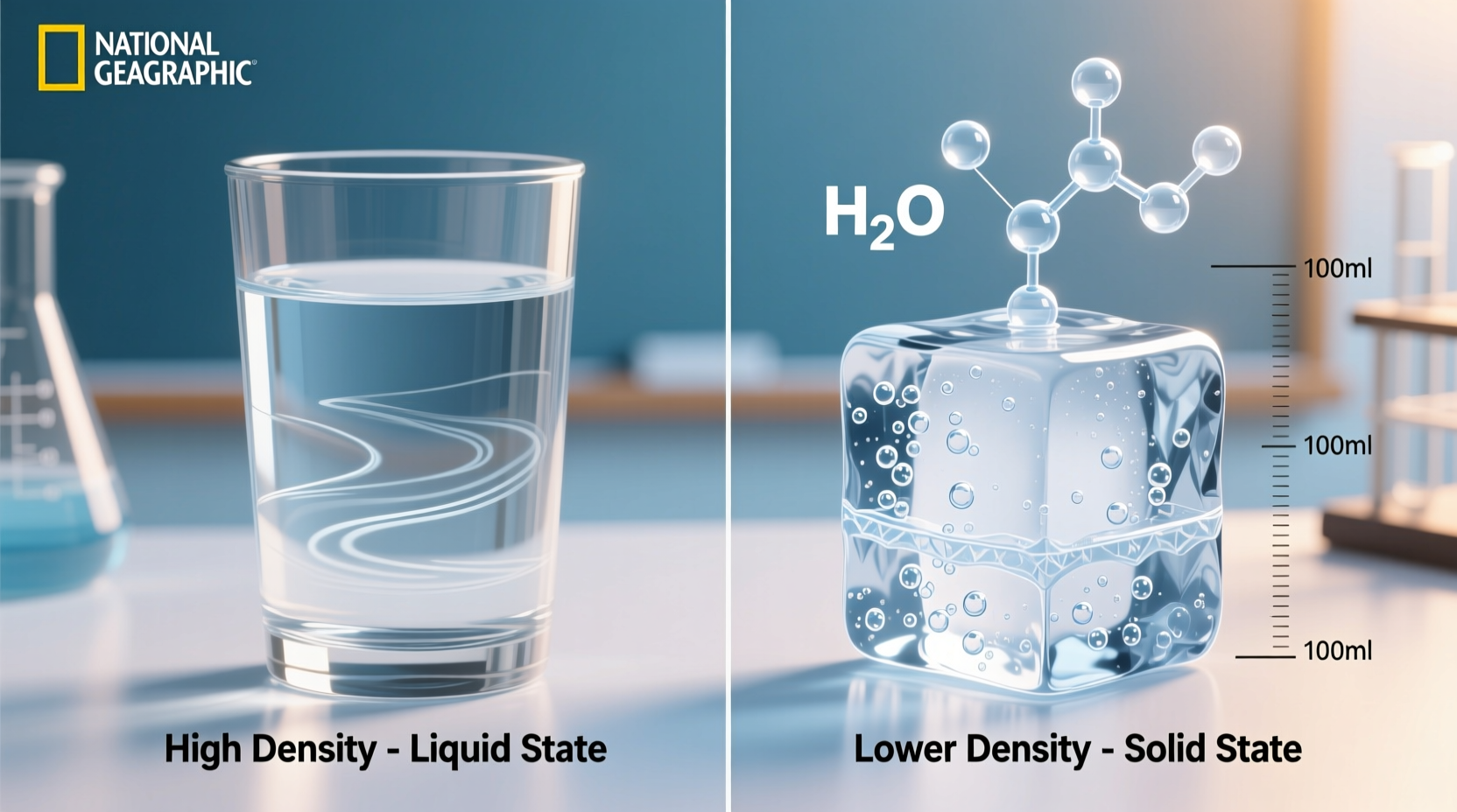 water vs ice understanding density differences explained
