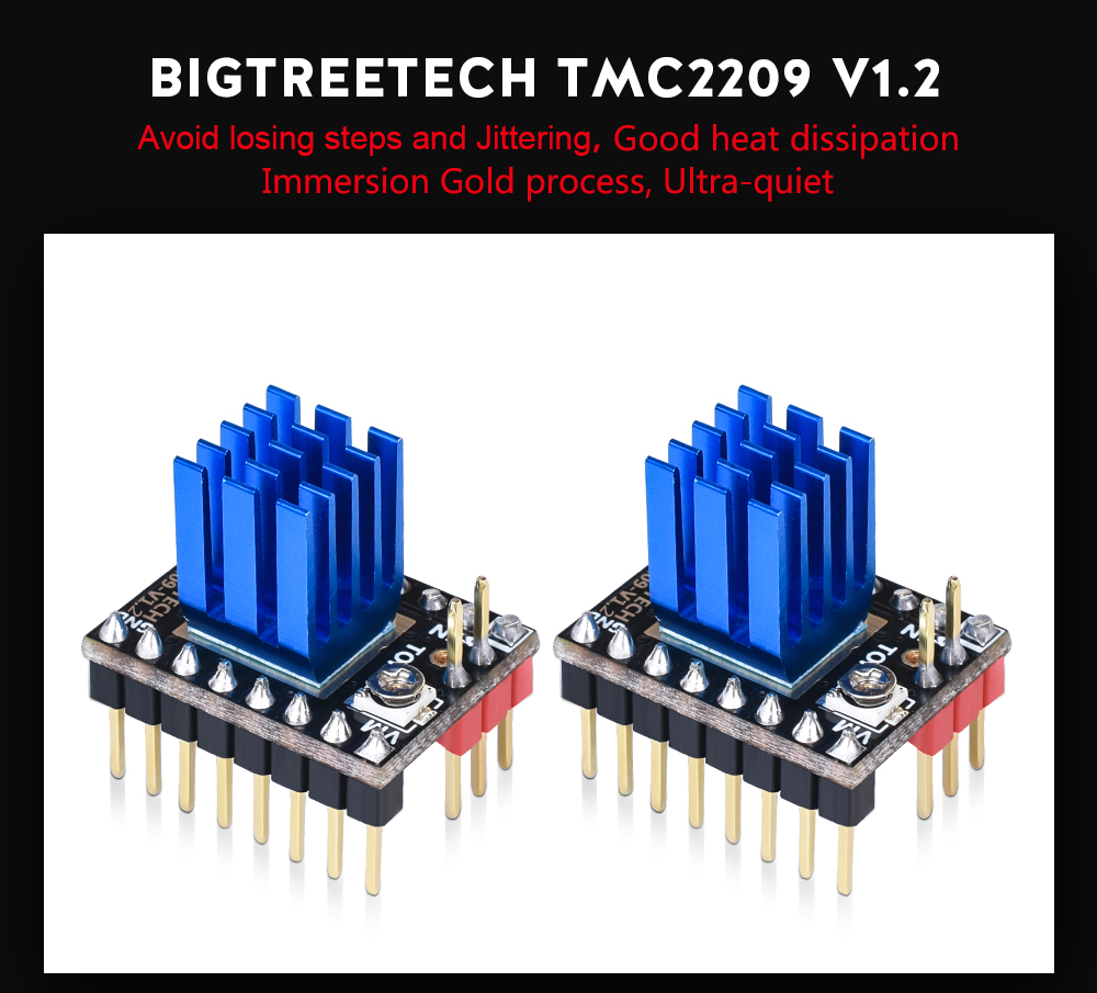 BIGTREETECH TMC2209 V1.2 Stepper Motor Driver UART VS TMC2208 TMC2130 A4988 3D Printer Parts For Ender 3 SKR V1.3 mini E3 Board