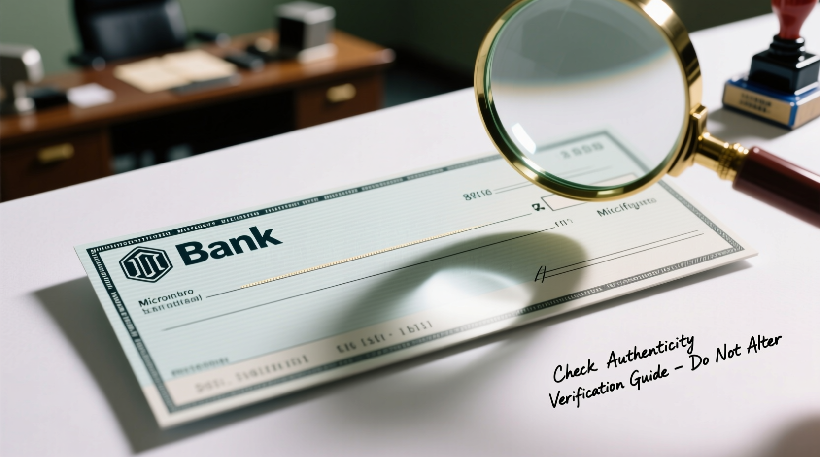 how to verify a checks authenticity practical tips to identify real checks with confidence