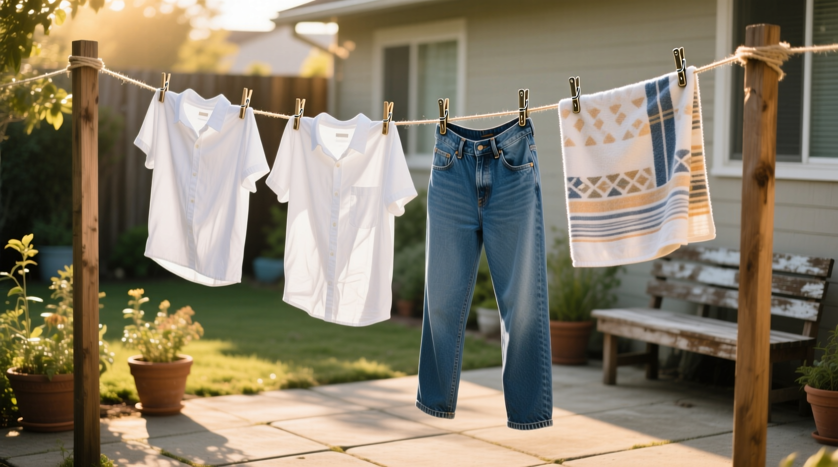 how to hang dry laundry