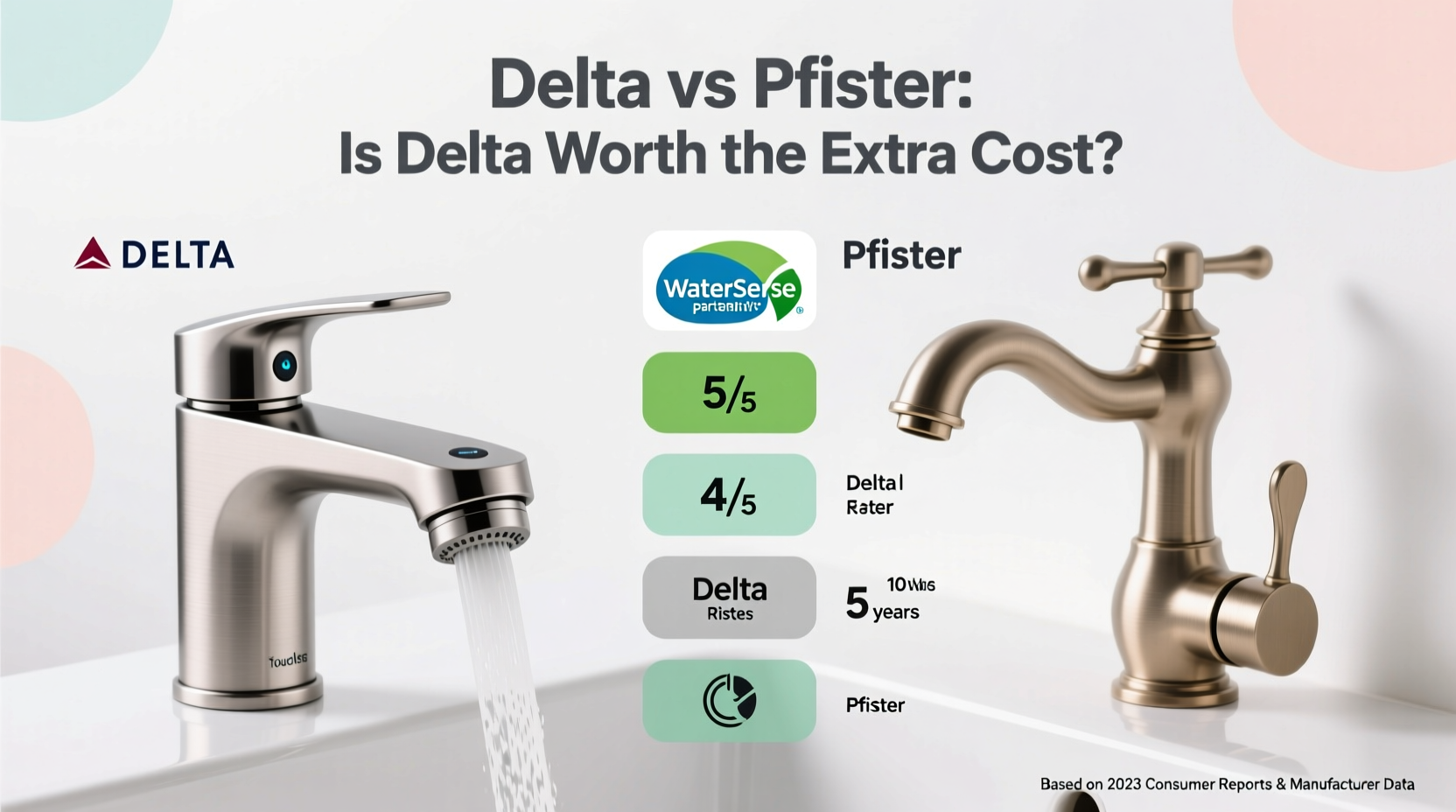 Pfister Vs Delta Faucets: Which Brand Should You Choose?
