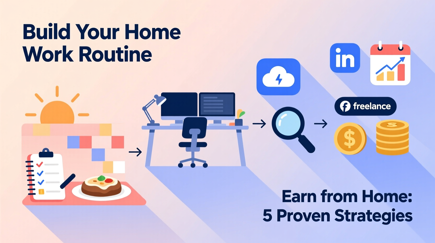 practical strategies to build a reliable online work routine and earn from home