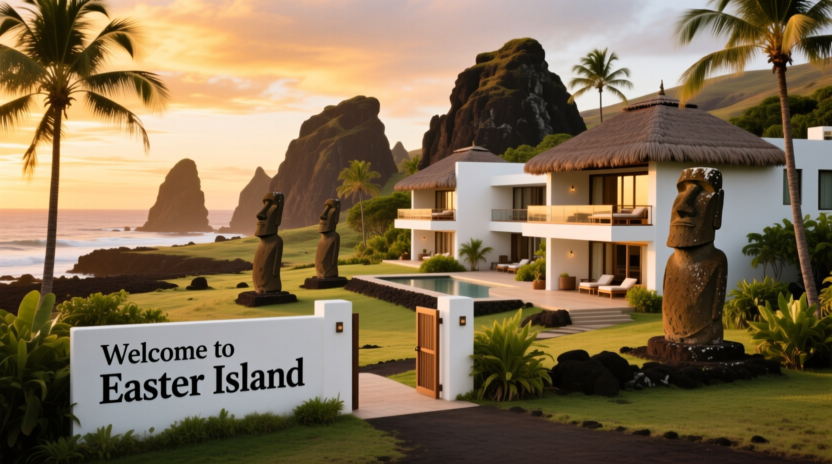 are there any hotels on easter island