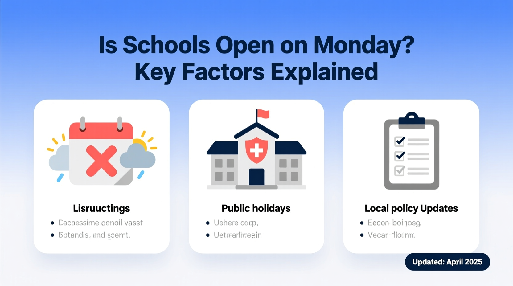 is schools open on monday