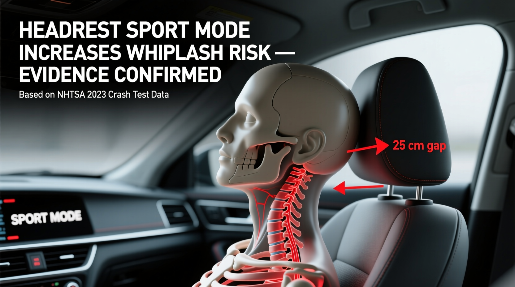 headrest sport mode whiplash evidence