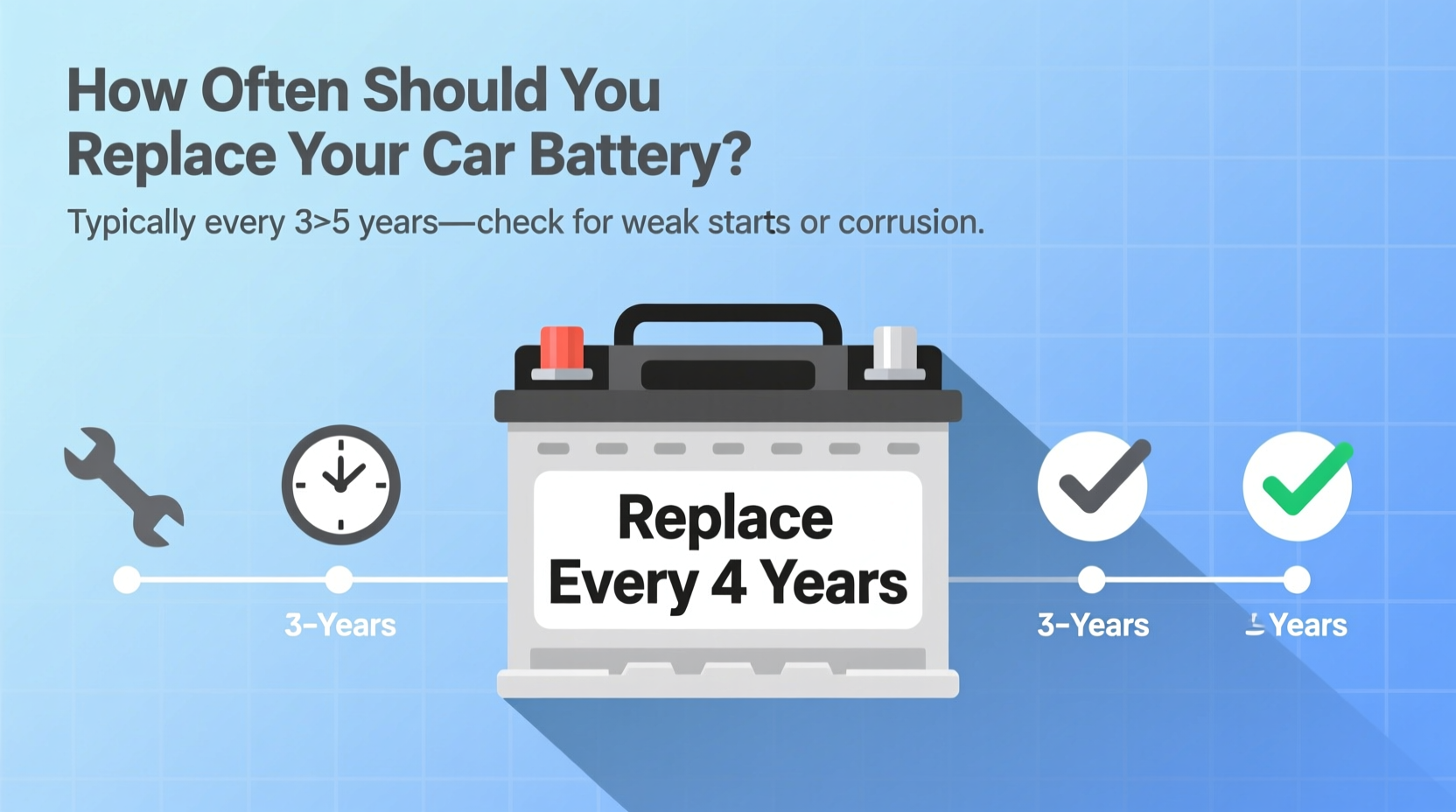 how often do car batteries need replaced