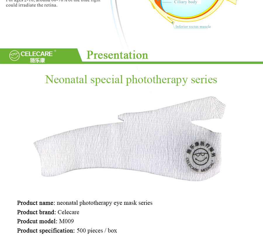Light Therapy Eye Mask Medical Phototherapy Baby Eye Protector