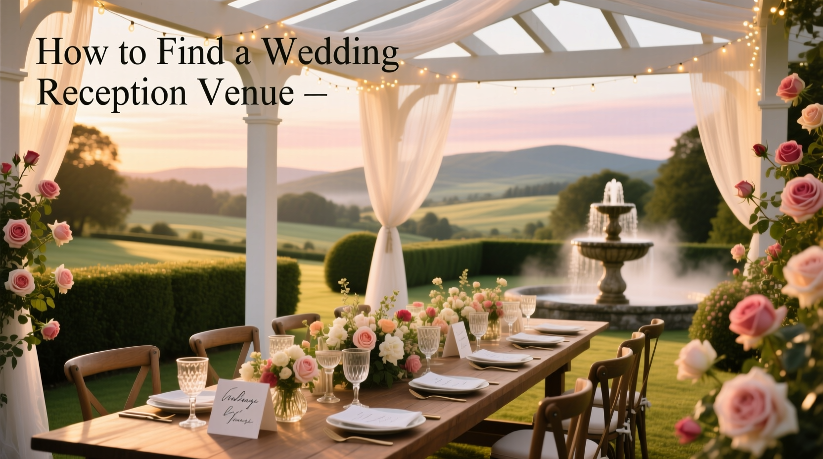 how to find a wedding reception venue