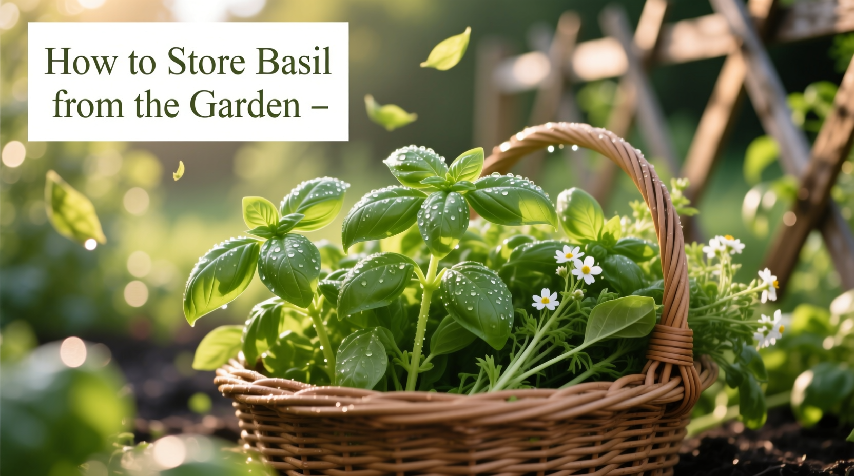 How to Store Basil from the Garden
