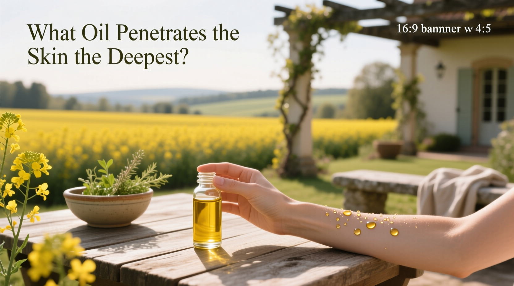 rapeseed oil skin penetration guide