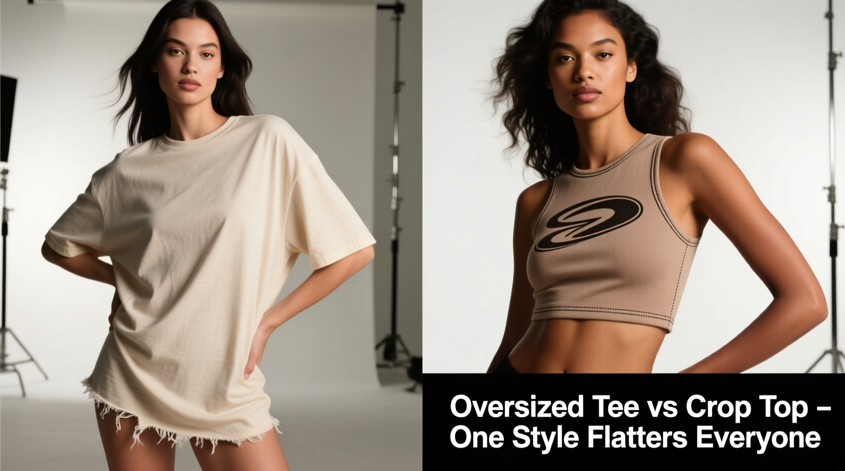 oversized tee vs crop top is one style really flattering on everyone