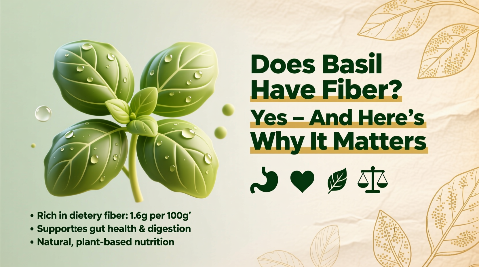 does basil have fiber