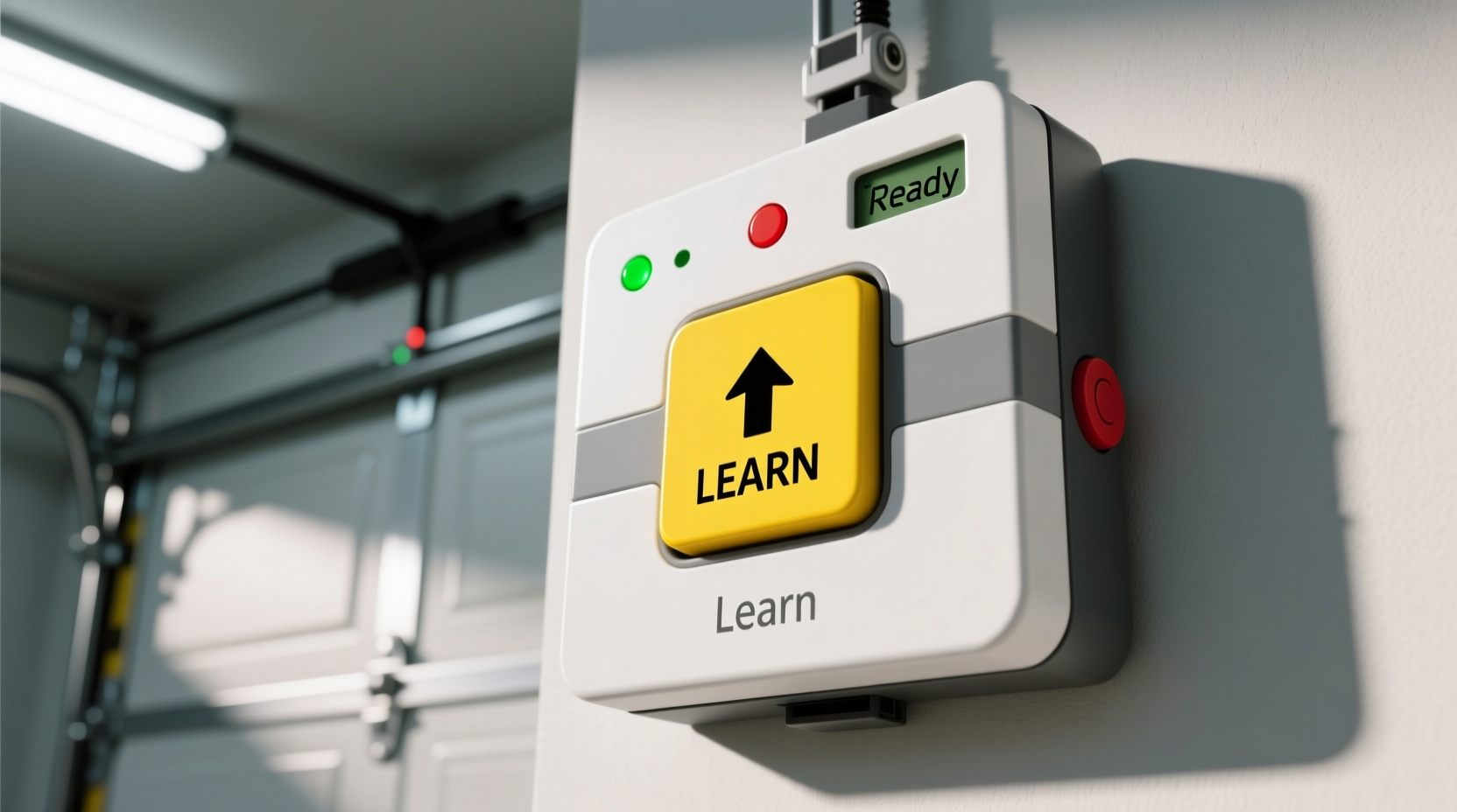what is the learn button on a garage door opener