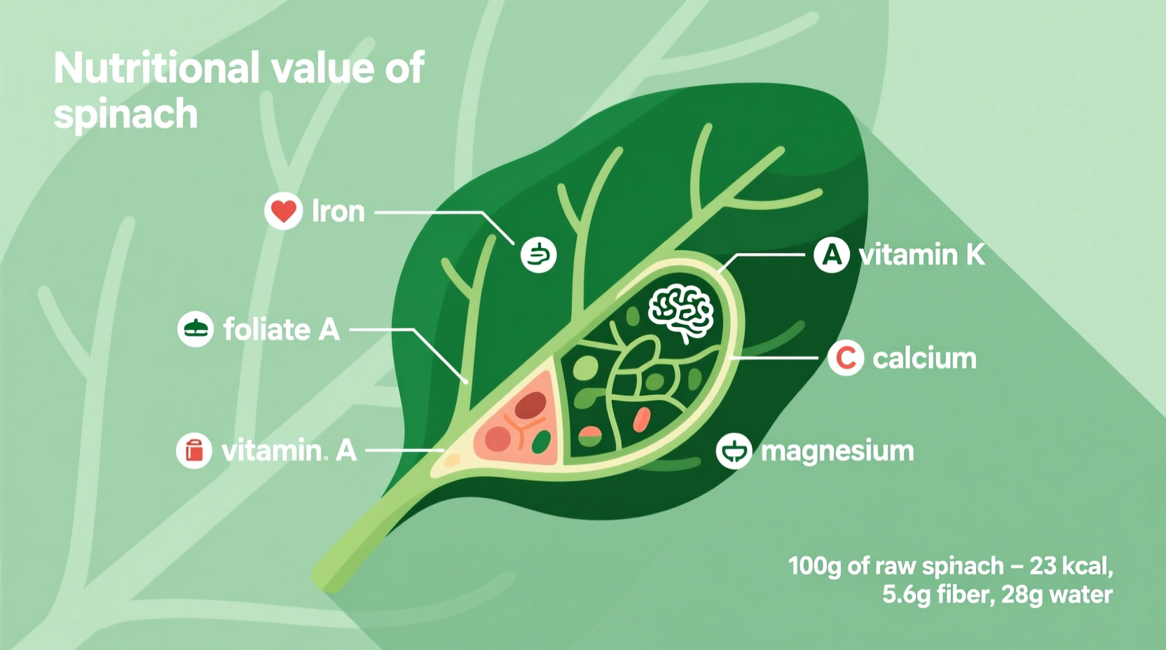 Spinach Nutrition Facts: What 100g of This Superfood Contains